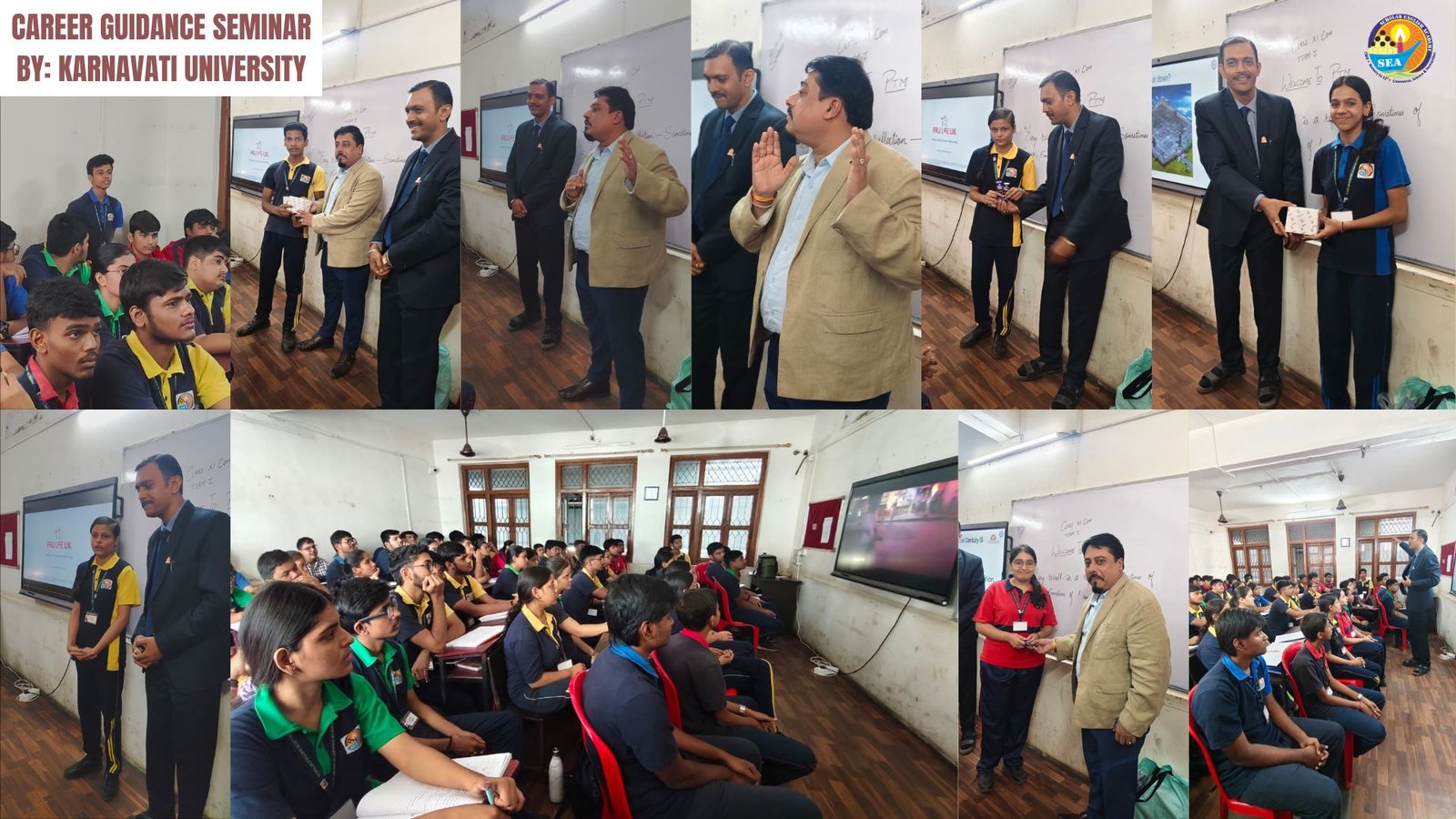 CAREER GUIDANCE SEMINAR BY: KARNAVATI UNIVERSITY